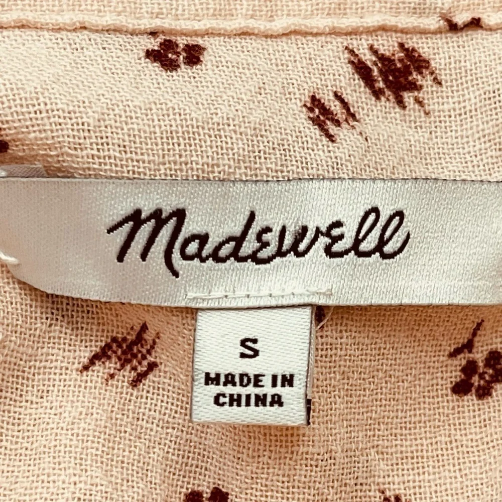 Madewell Delicate Floral Peasant Top - Picture 5 of 6